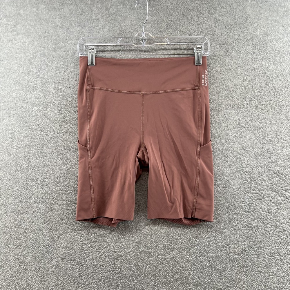 Lululemon Barry's Women's Size 8 Pink Super High Waisted 7" Shorts